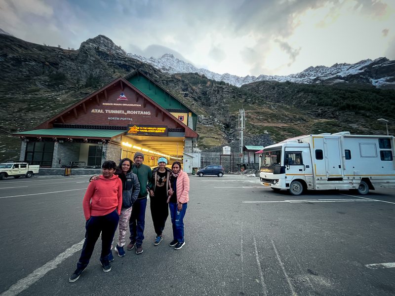 Guests at Atal Tunnel